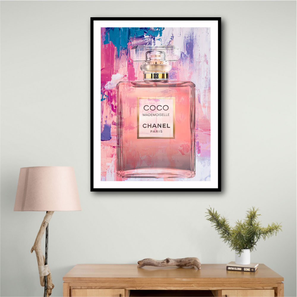 Coco Mademoiselle Abstract Perfume Bottle Wall Art